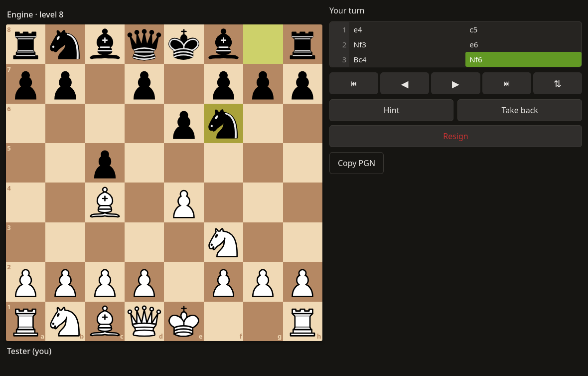 A game in the browser – the same app the boards serve over Wi-Fi