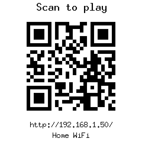 A QR code to open the app